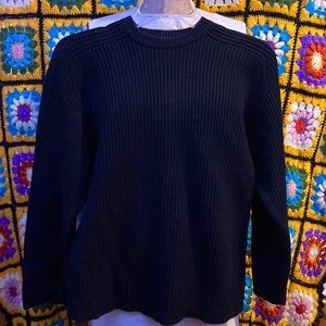 Vintage J. Crew Women’s Large Black Wool Sweater